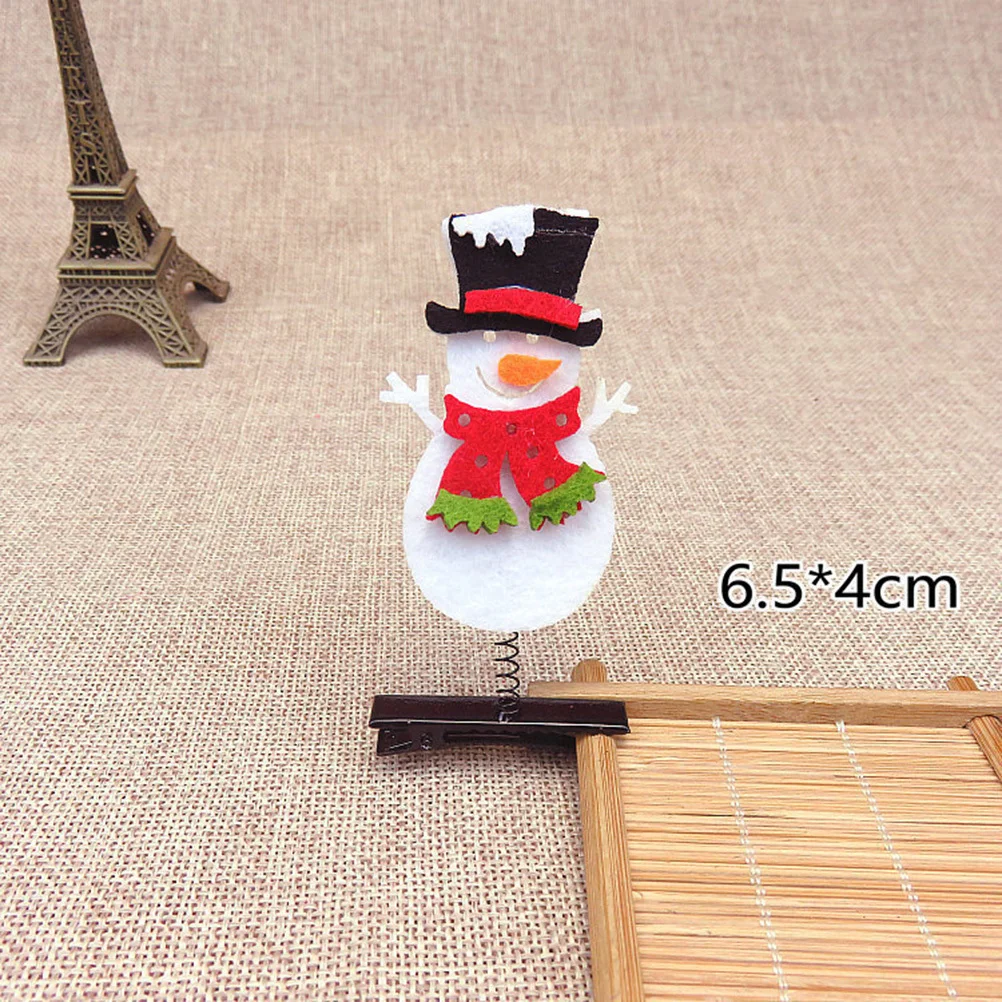 

10Pcs Christmas Cartoon Hair Clips Hairpins for Kids Girls Xmas Barrettes Holiday Hair Decoration Christmas Barrettes