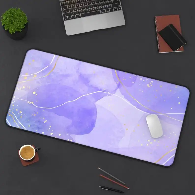Purple Deskmat,suitable for Office Decoration,female Desk Decoration,desktop Aesthetic Decoration,modern Office Desk Accessories