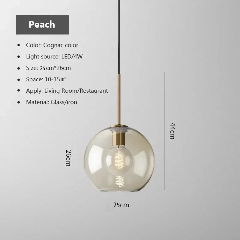 Moderne Hangende Loft Glazen Glans Hanglamp Nordic Industrial Decor Verlichting Armaturen E27/E26 Voor Keuken Restaurant Lamp