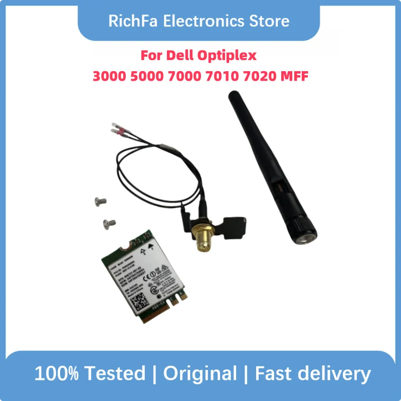 

Original New for Dell Optiplex 3000 5000 7000 7010 7020 MFF Wifi Antenna Cable Card 8260NGW WiFi Wireless Network Card