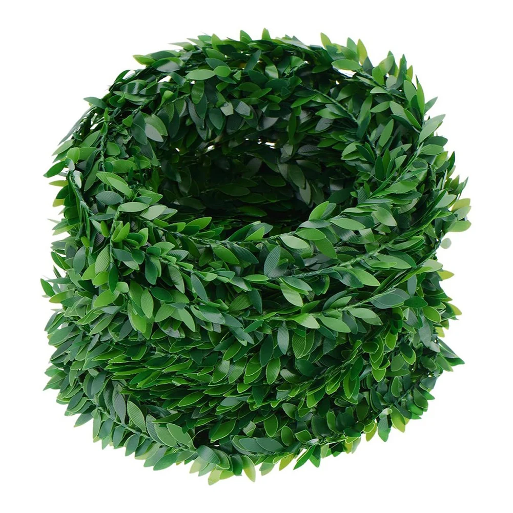 12-1PCS Ghirlande di glicine Fiori di edera artificiale Ghirlanda Piante Vite Foglio falso per la cerimonia nuziale Natale Giardino esterno Decorazione fai da te