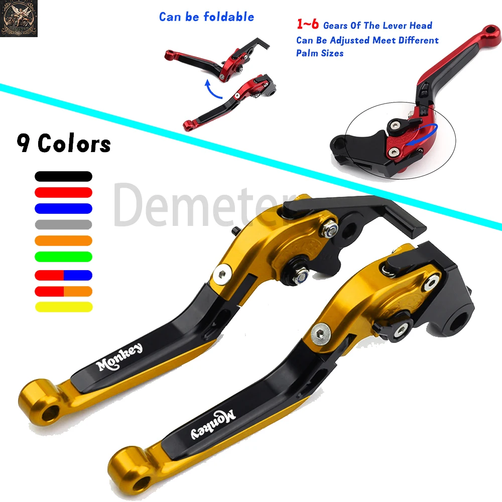 

For Honda Monkey Z125 2019-2022 Adjustable Handle Set Clutch Lever Brake Set Handle Levers Motorcycle Accessories