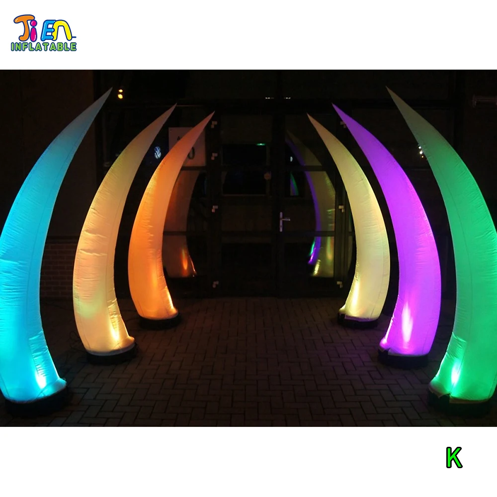 

Fast Shipping Lighting Inflatable Tusk Inflatable Pillar Tube Column Arch for Advertising