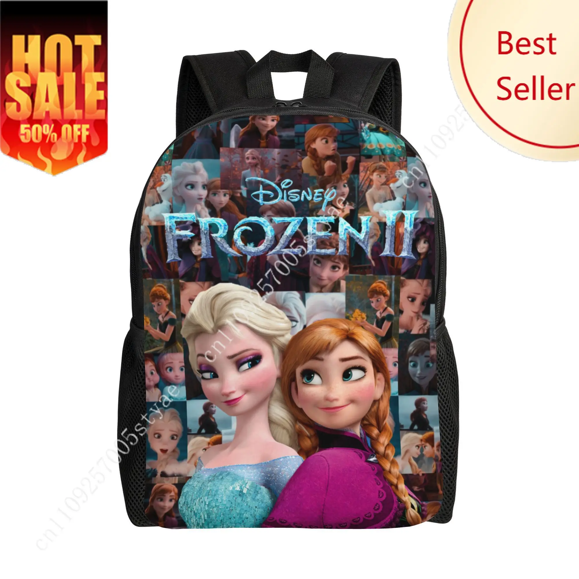 

Elsa Anna Classic Backpack Disney Cartoon Decorate Fabric Frozen Bags Design Your Photo Logo Text Party Holiday Custom Gifts
