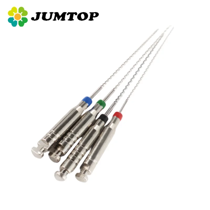 

JUMTOP 4Pcs/Box Dental Rotary Paste Carriers Spiral Filler Lentulo Assorted Engine Filling Paste 21/25mm 25-40#