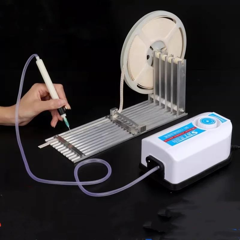 220V Air Vacuum Soldering Pump Suction Pen for Manual SMD Mounting Machine, Suitable for IC Chip Repair Pickup Tool