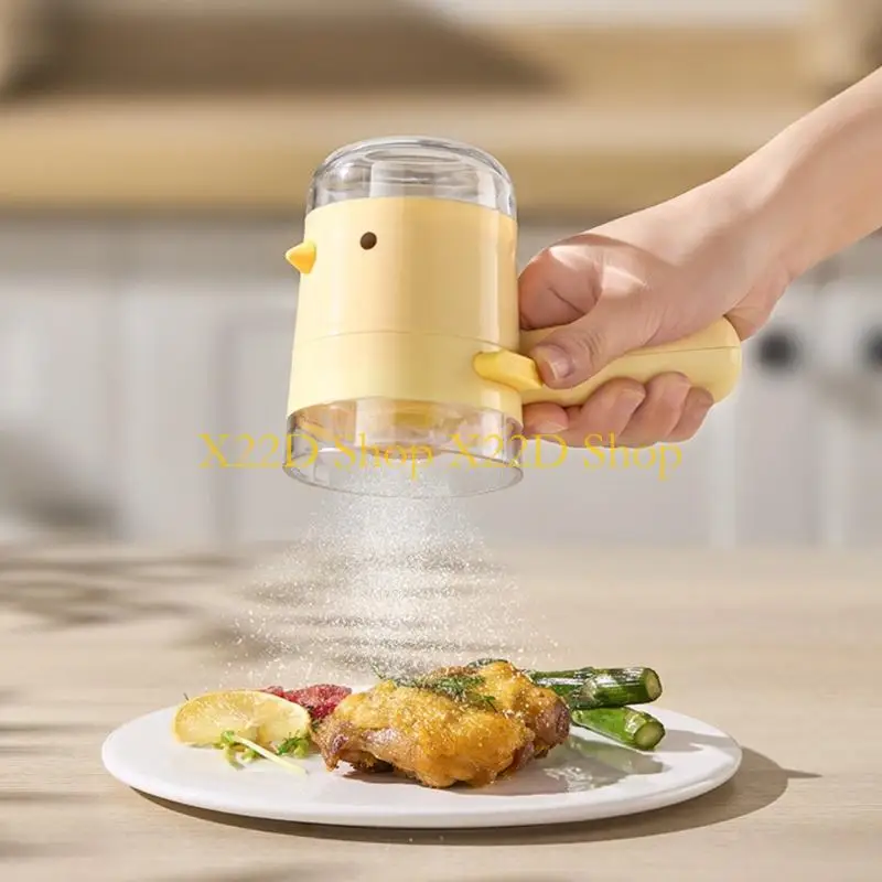X22D Multipurpose Bird Condiment Jar With Ergonomic Designs Seasoning Container For Even Distribution Of Fine Granules