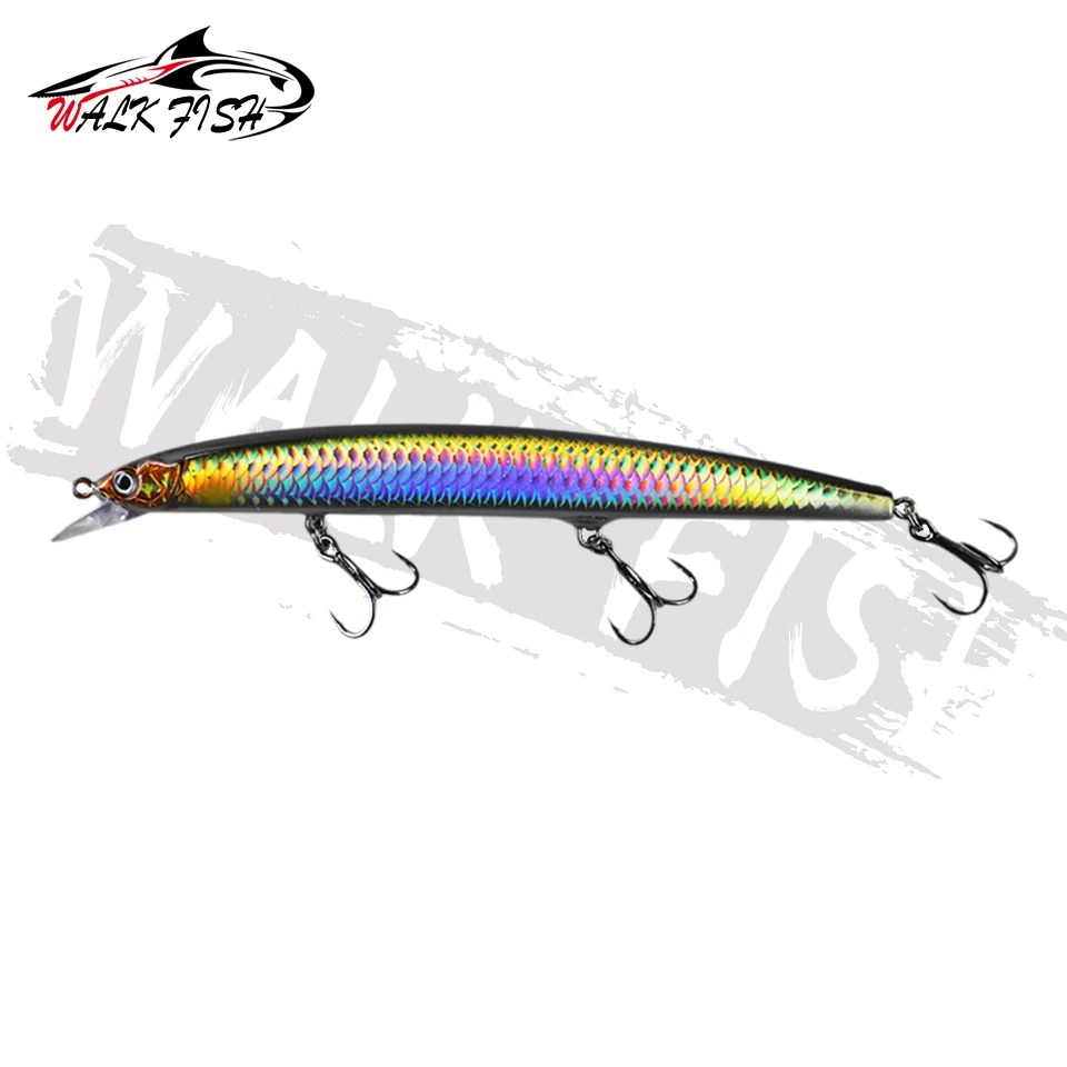 WALK FISH 1 Stück 150mm 22g Testar Big Minnow Angelköder Schwimmende Wobbler Künstlicher Harter Köder Plastikfisch für Karpfen, Forelle, Seebarsch – Detail 16