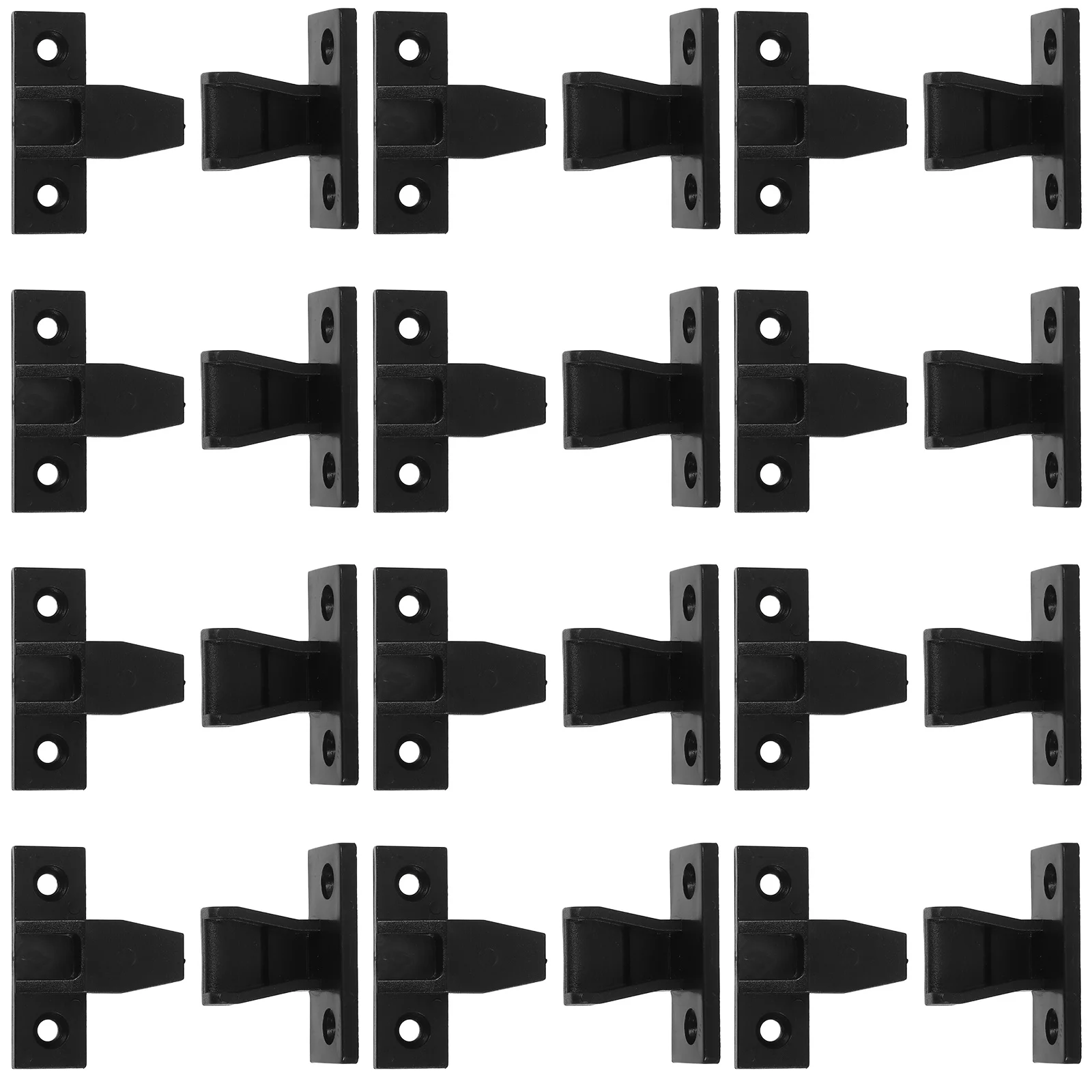 

12 Pairs Panel Clips Reusable Furniture Connectors Abs Fasteners For Cabinet Shelf Bath Board Fixing Fittings Push System Parts