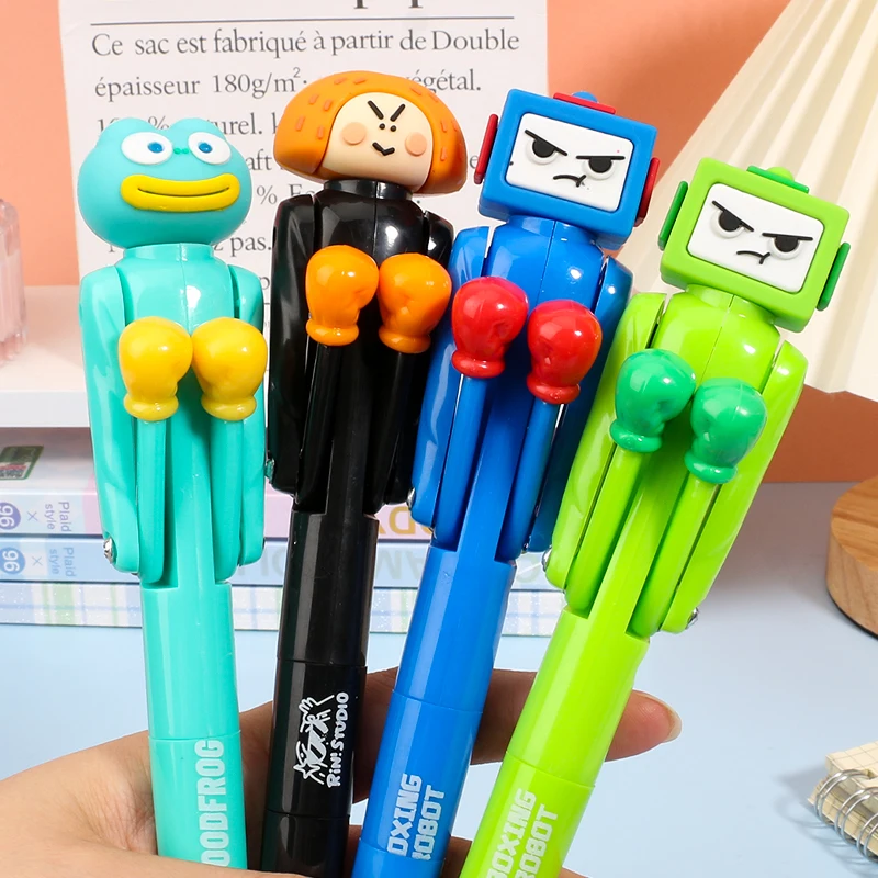 

Creative Decompression Boxing Pen Primary School Adult Cute Prank Decompression Toy Can Write Pen Tickle Prank Toy