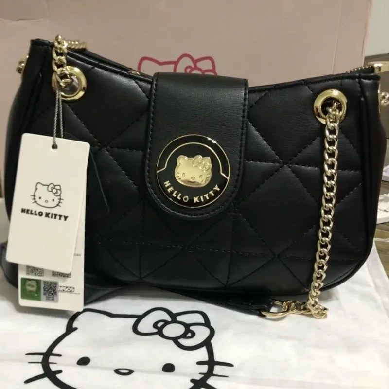 

Sanrio Hello Kitty 2025 New Tote Bag Fashionable High-end Texture Niche Crossbody Bag Korean Version College Style Trend Handbag