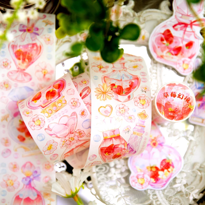 

4PCS/LOT Flowers covered in glass series retro decorative paper masking washi tapes