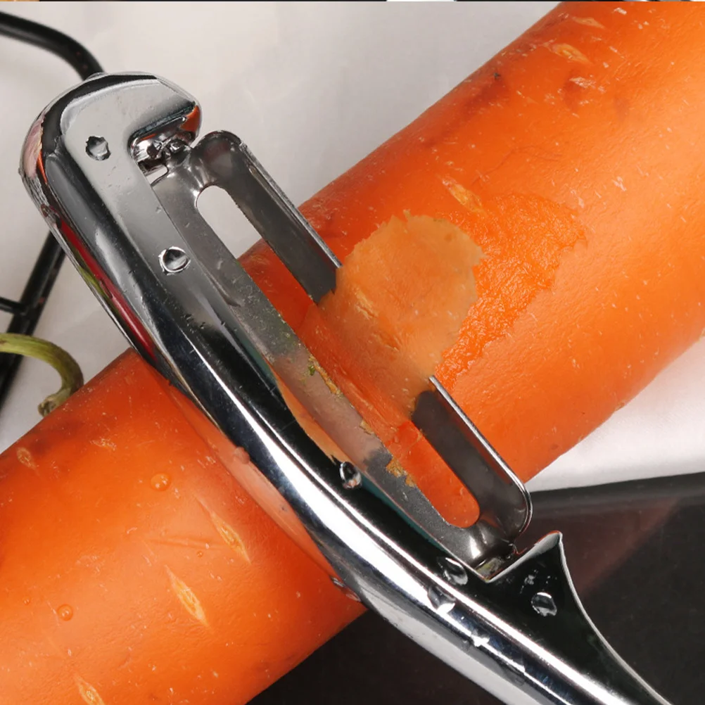 

Zinc Alloy Vegetable Peeler Black Multifunctional Kitchen Gadget Ergonomic Handle Easy Operate Fruit Peeling Tool