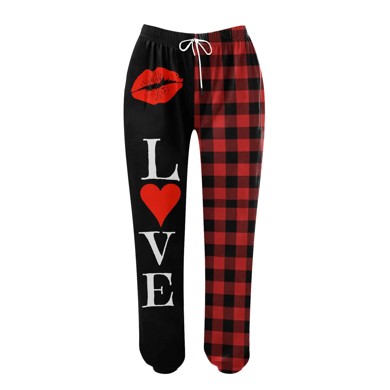 Valentine's Day Clothes Streetwear y2k Pants For Women 2024 High Waist Baggy Pockets Pants Parachute Sweatpants Casual Trousers