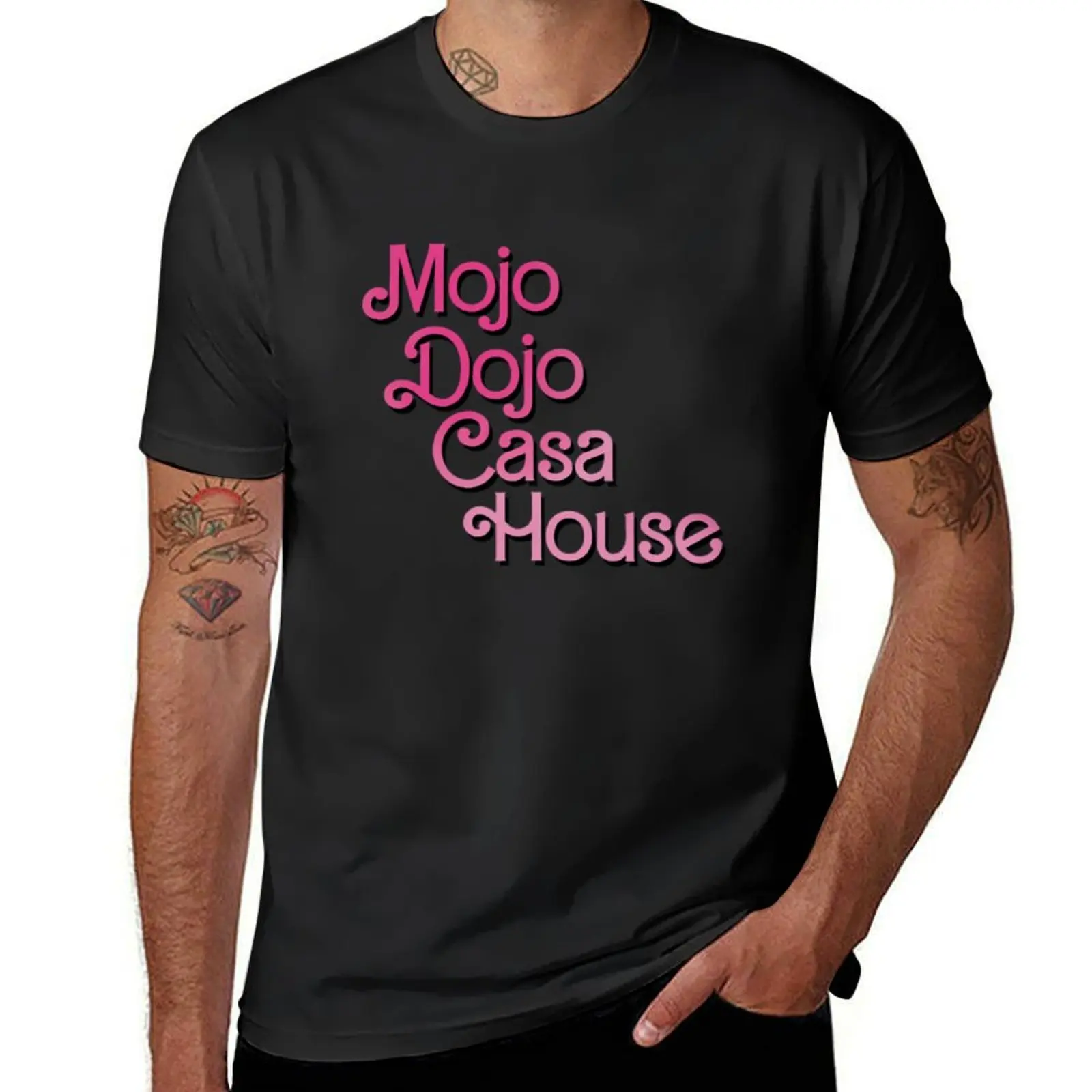 

Mojo Dojo Casa House Pink T-Shirt sports fans tees funny t shirts for men