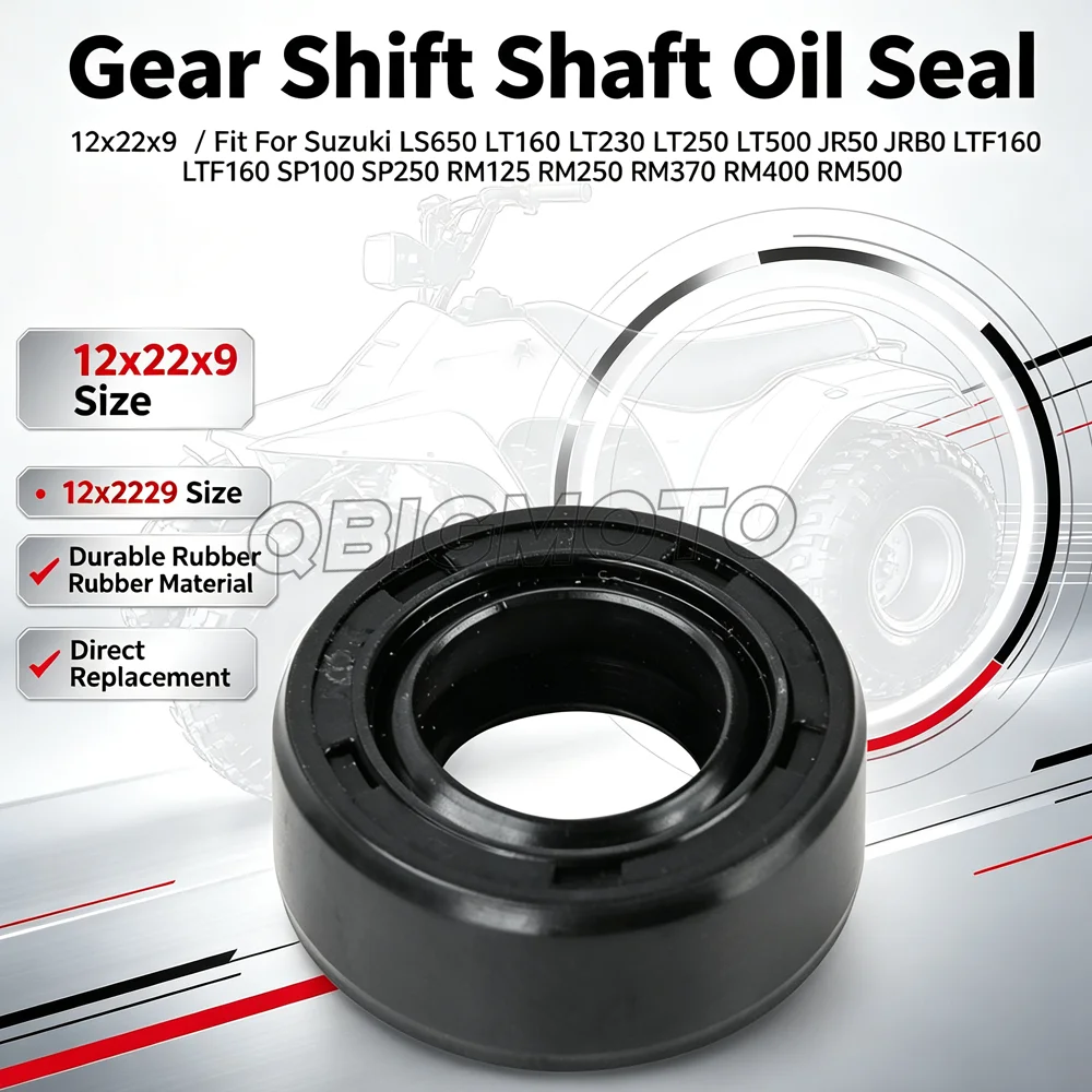 1PCS Gear Shift Shaft Oil Seal For Suzuki AL50 ALT50 ALT125 ALT185 DR 100/125/200/250/350/650 RE5 RM50 RM60 RM80 RM100/125/ 250