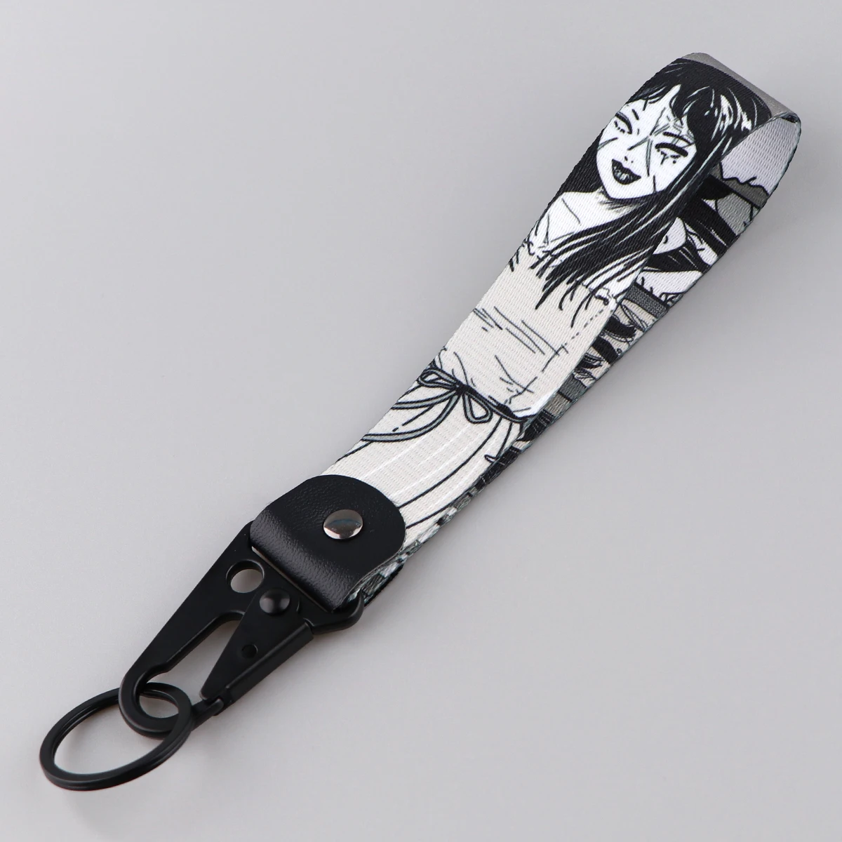 Japanese Anime Keychain Key Tags Key Fobs Short Lanyard For Keys Phone Straps Bag Pendant Car Motorcycle Accessories