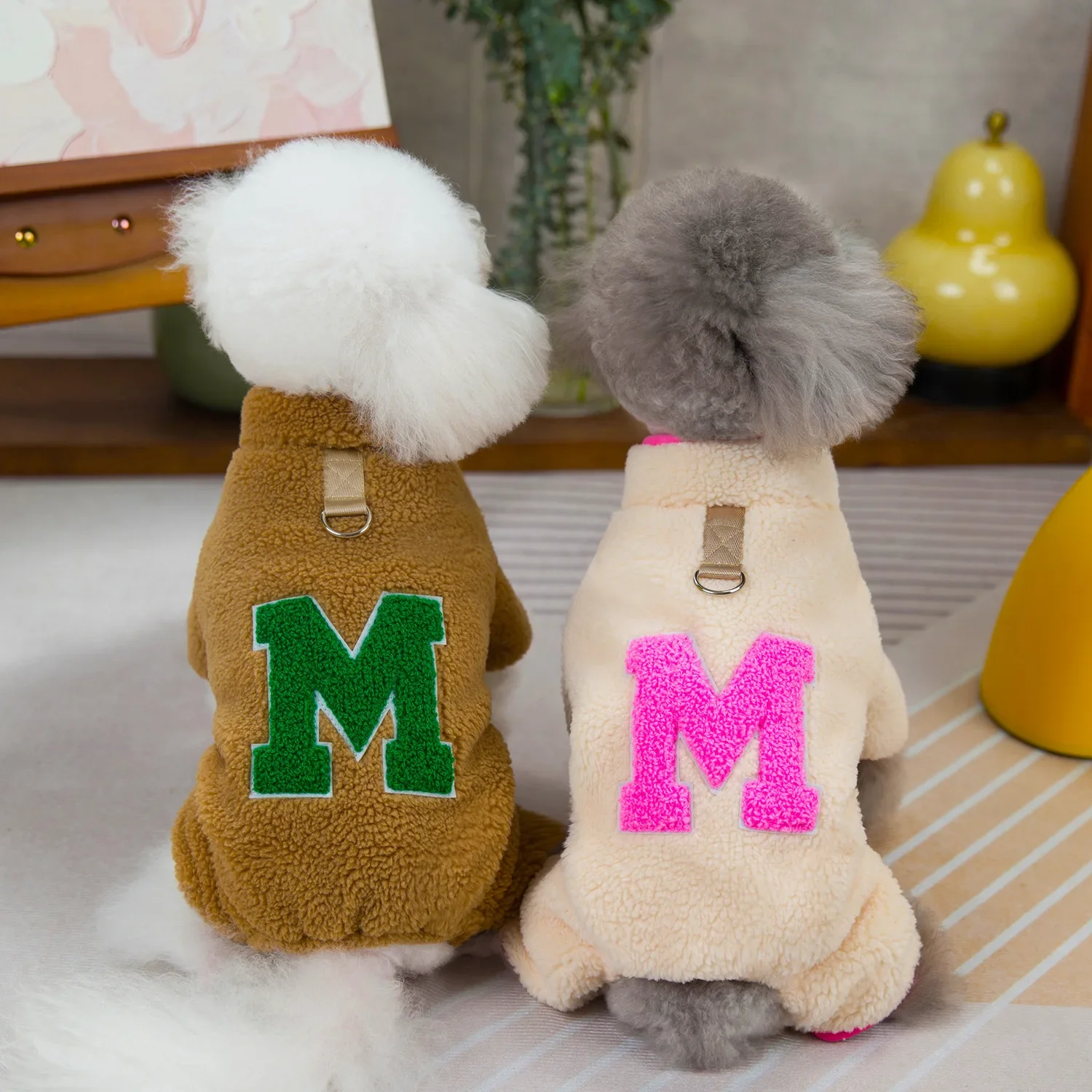 New Dog Clothing Autumn and Winter Four-legged Clothes Warm Lamb Wool Clothes Pet Cat Small Dog Clothing