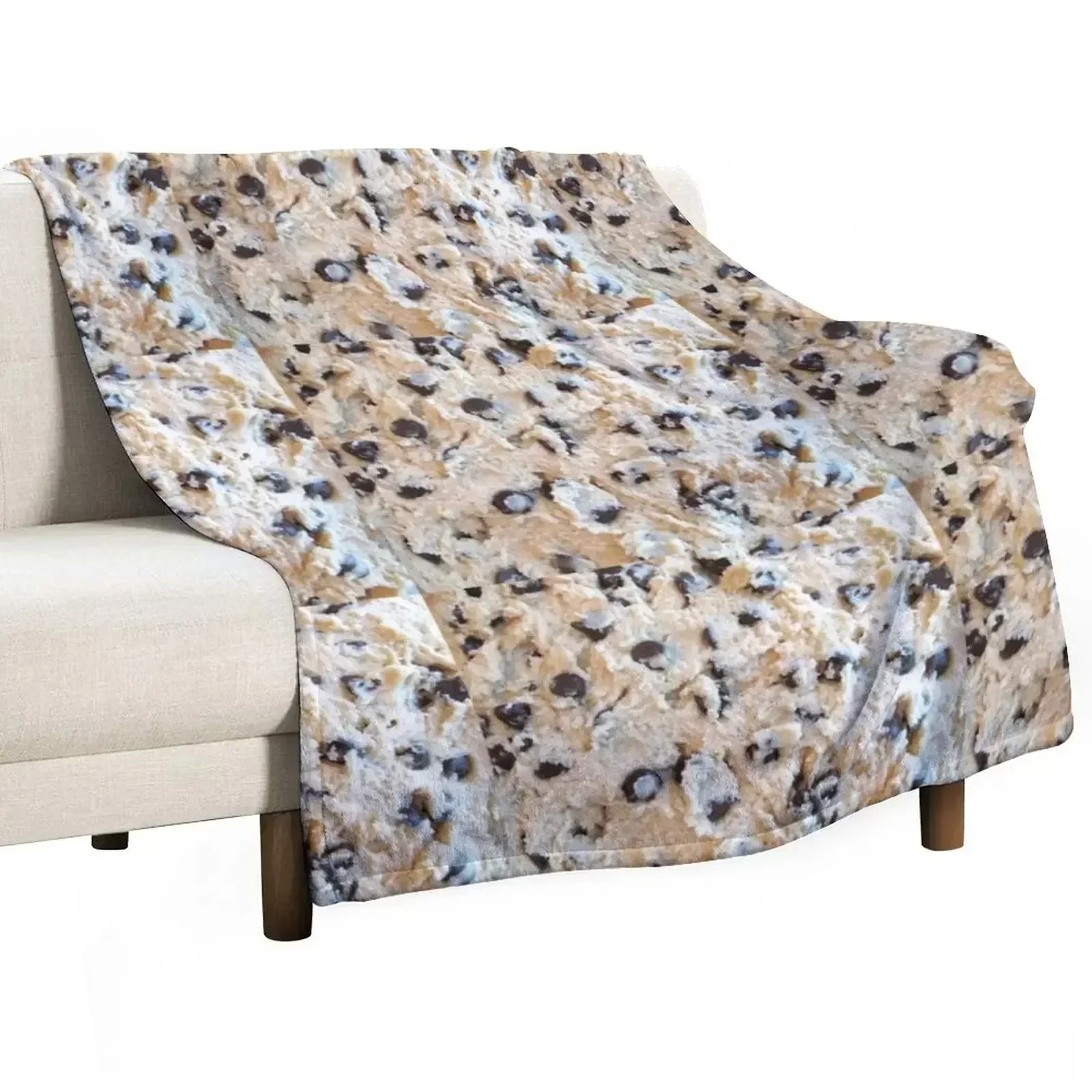 Chocolate Chip Cookie Dough Throw Blanket Luxury St heavy to sleep Thin Plush Blankets