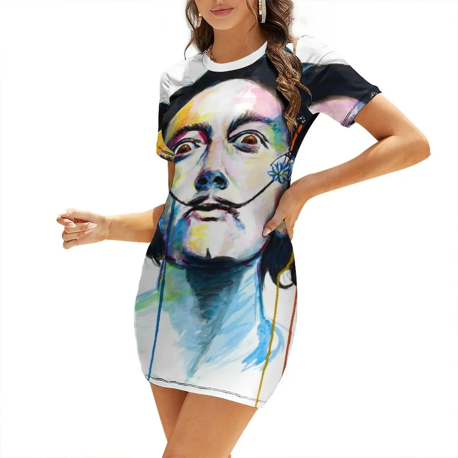 

Dali in the land of Butterflies Short-Sleeved Dress ladies dresses for special occasions summer woman dress 2025 Dress