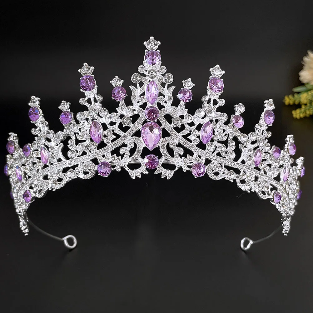 

Exquisite Workmanship Tiaras For Bridal Women Rhinestone Hair Bands Accessories