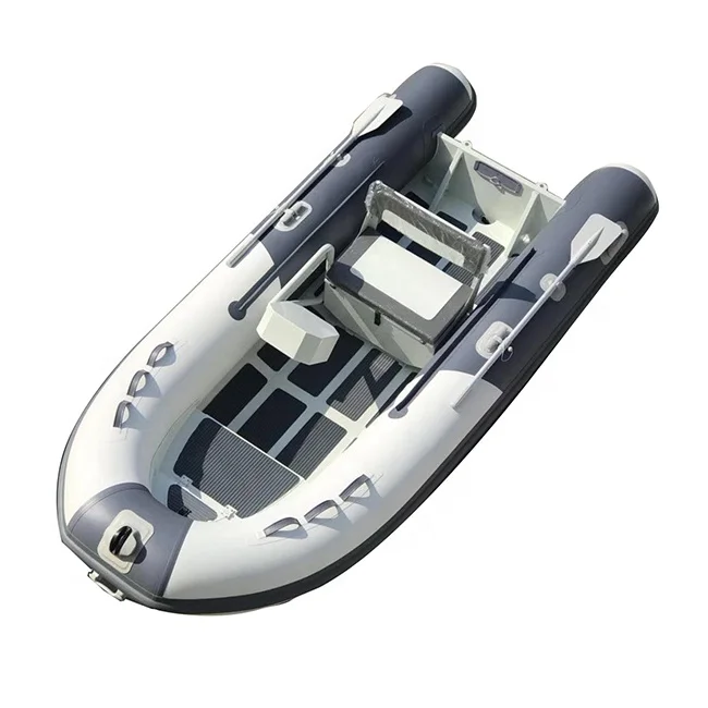 Dinghy 12ft RIB360 Rigid Double Deep V Hull Aluminum Hull Hypalon/PVC Inflatable RIB Boat