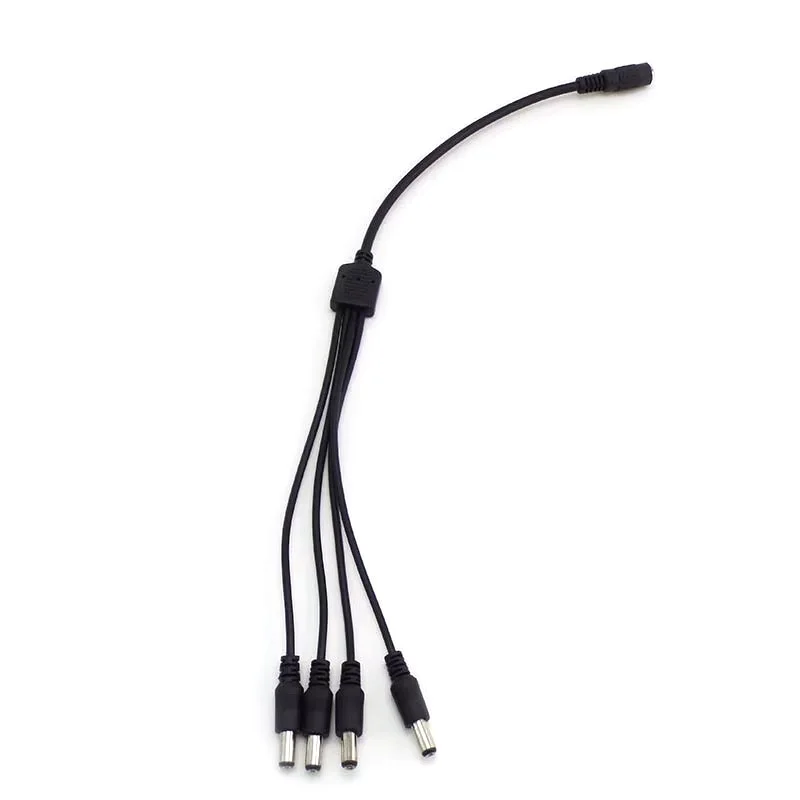 สายแยกไฟ DC ขนาด 5.5*2.1 มม. 1 ต่อ 2/4/6/8 ทาง สายเชื่อมต่ออะแดปเตอร์ไฟ 12V สำหรับกล้องวงจรปิด