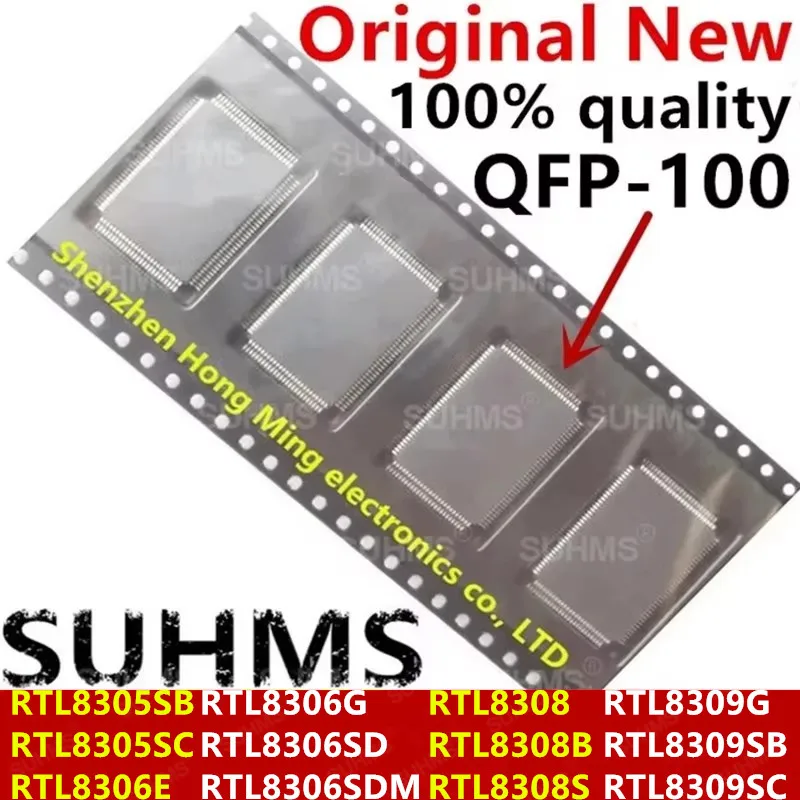 (1pcs) New RTL8305SB RTL8305SC RTL8306E RTL8306G RTL8306SD RTL8306SDM RTL8308 RTL8308B RTL8308S RTL8309G RTL8309SB RTL8309SC QFP