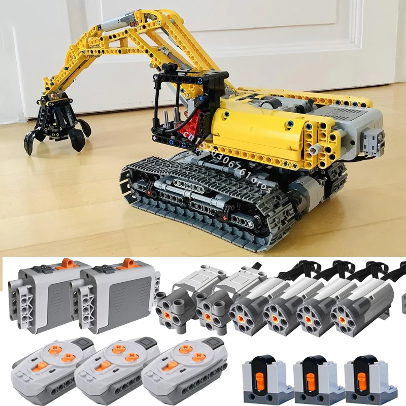 ปรับแต่งการวิเคราะห์ 42006 Excavator Full RC รุ่น Building Blocks DIY MOC Power ฟังก์ชั่นชุดอิฐของเล่นเด็กของขวัญ