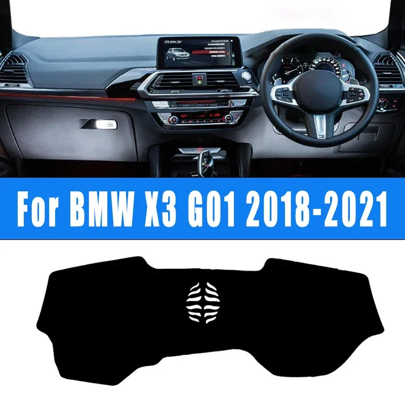 

Car Dashboard Mat Dash Cover Central Control Pad Nonslip Cape Sunshade Interior Accessories For BMW X3 G01 2018-2021 2019 2020