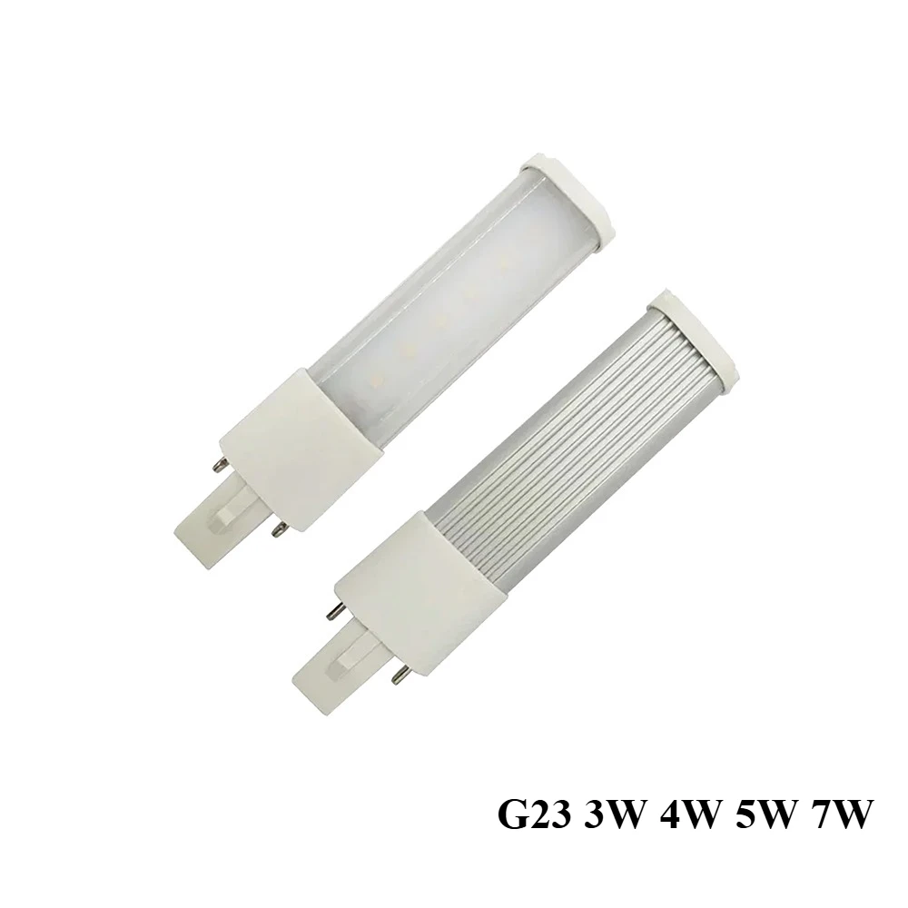 

LED G23 3W 4W 5W Horizontal Side Plug CFL PL-S 7W-13W110V/220V 2Pin G23/GX23 4P 2G7/2GX7 Plug-in PL Energy Saving Light Lamp