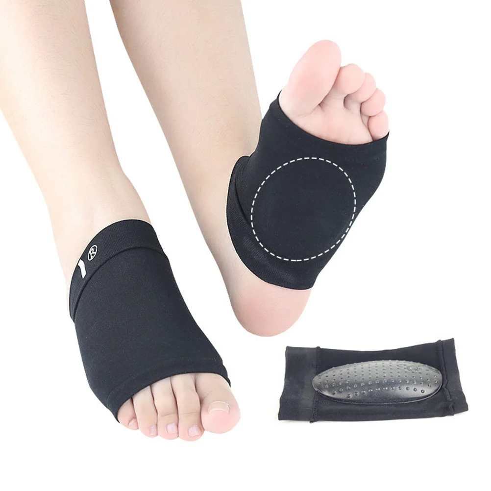 Shoe Inserts Foot Corrector Orthotic Insoles Supports Socks Compression Black Arch Sleeves Men and Women