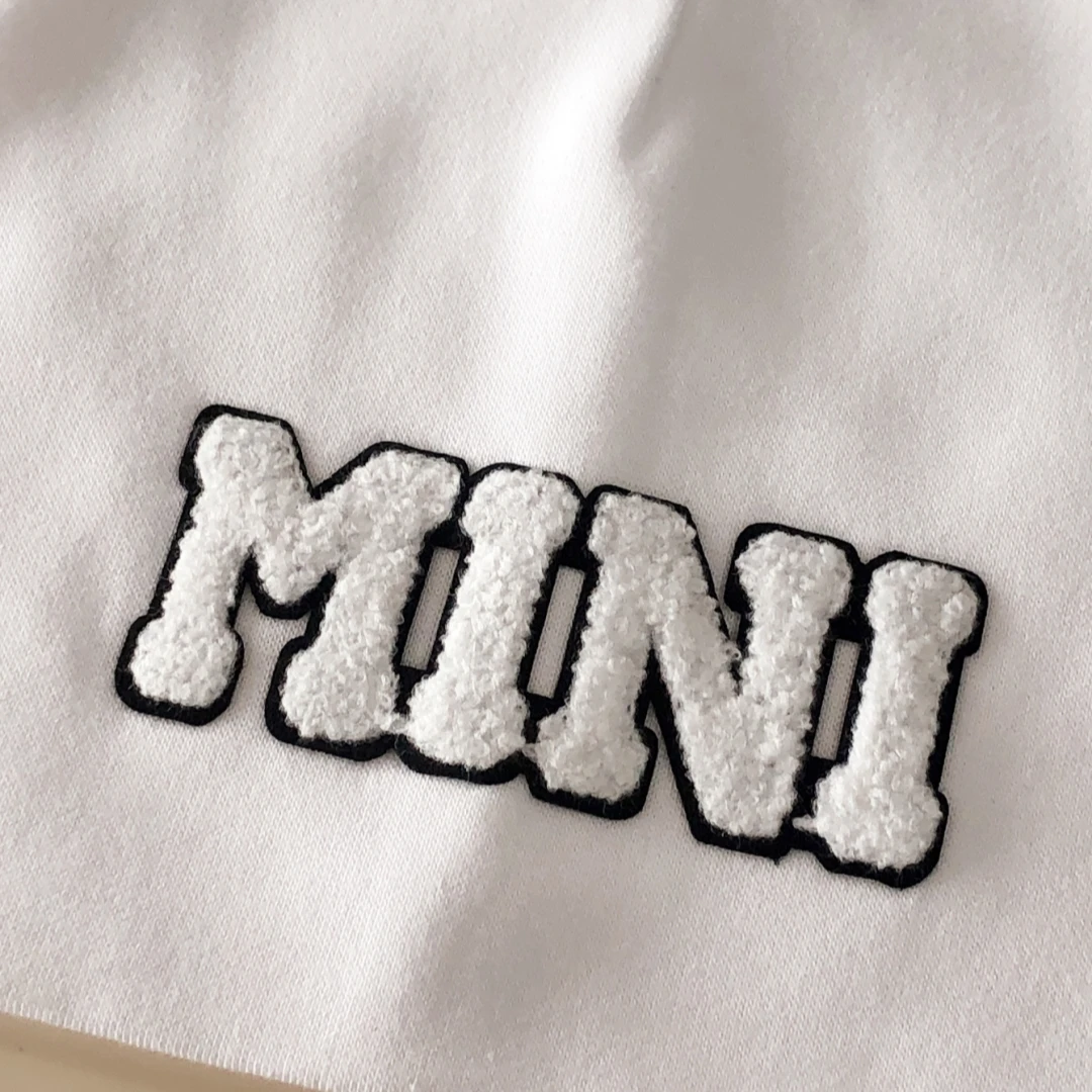 Baby Letter Mini Towel Embroidery Cotton Beanie Infant Newborn Hat for Boys Girls All Seasons