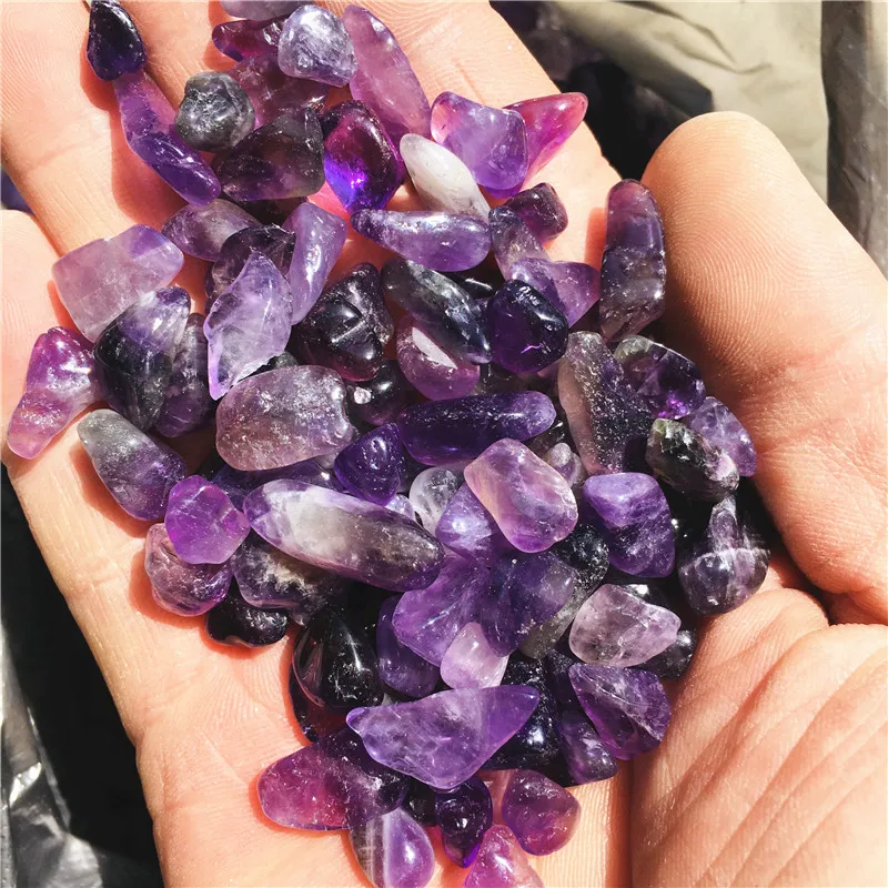 1000g Amethyst/Colorful Fluorite/Botswana Agate Semi Tumbled Gemstone Mini Chips 5 - 8mm