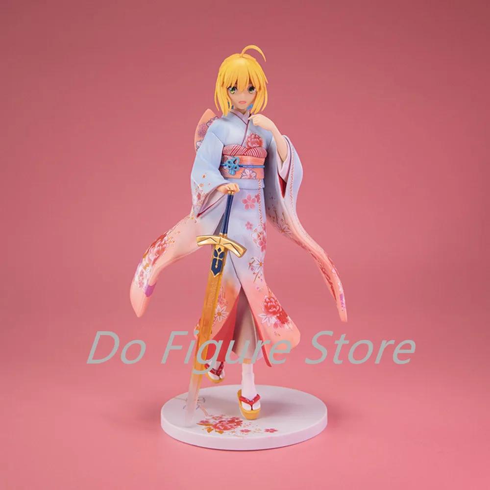 Cute Anime Fate Stay Night Saber Haregi Kimono Ver. 1/7 Scale Painted PVC Action Figure Collection Model Toys Doll Gift 24cm