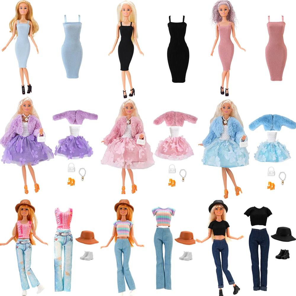 NK Official Hot Dolls Dress For Barbie Doll Clothes 1/6 Dolls Accessories Shoes Fashion Clothing Set Girl's Doll Houses Toys JJ