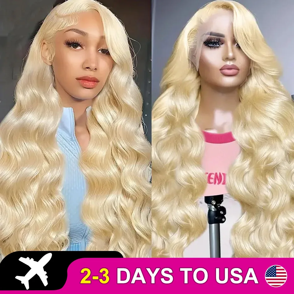 Hairinside 30 40 Inch HD 613 Body Wave 13x6 Lace Front Human Hair Wig Color 250% 13x4 Honey Blonde Lace Frontal Wigs For Women