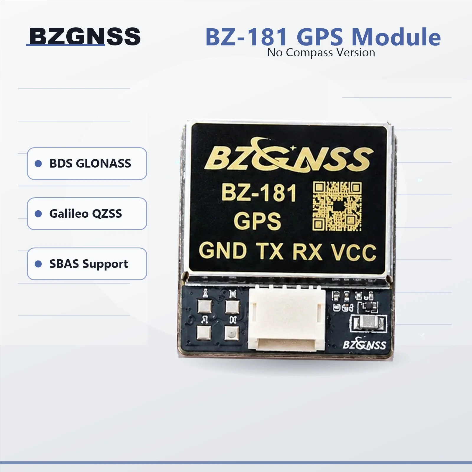 BZGNSS BZ-181 GPS Module No Compass M10 GNSS 5V UART For FPV Drone F405 F722 Fixed Wing RC Airplane Return Rescue