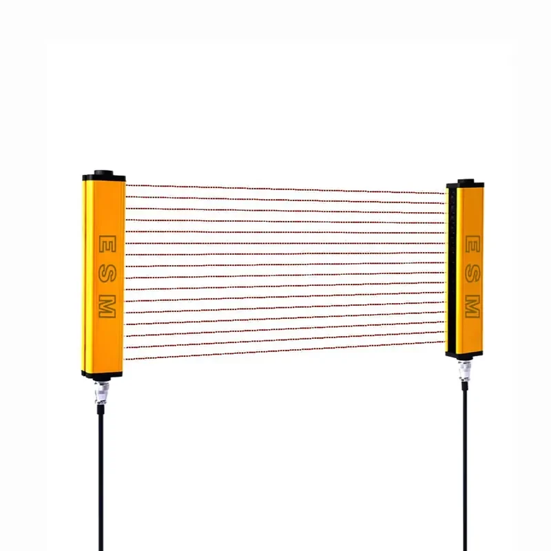 10m Range Multiple-Beam Optical Switch Safety Light Curtain Sensor with 24VDC IP65 Enclosure and LED