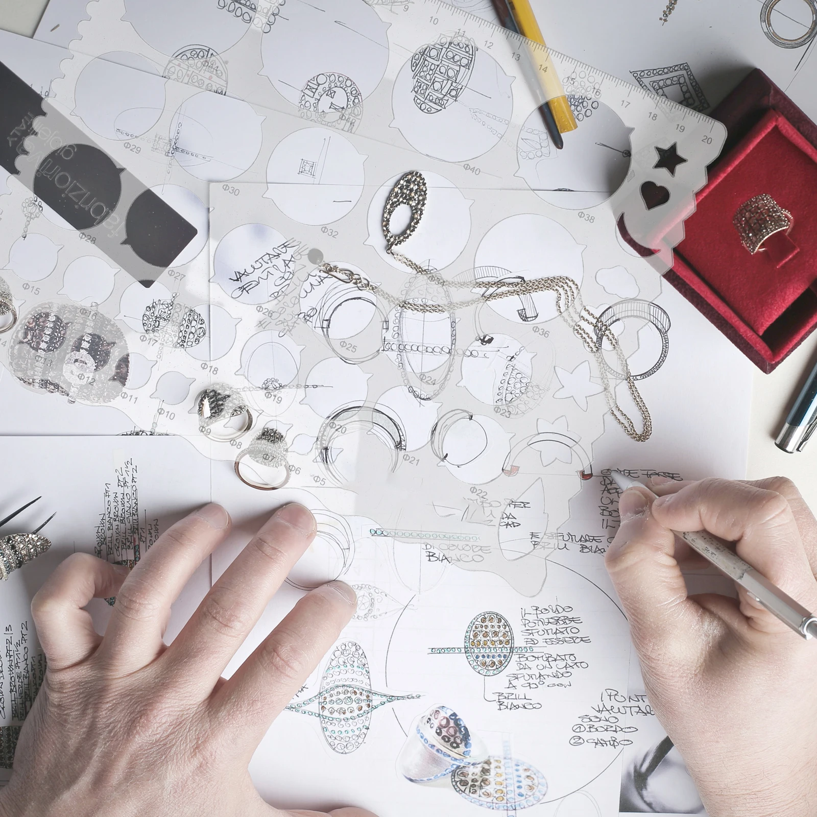 Reusable Plastic Ruler Circle Template Board Mold Lightweight Diy Tool For 3D Paper Crafts Accessories Quilling