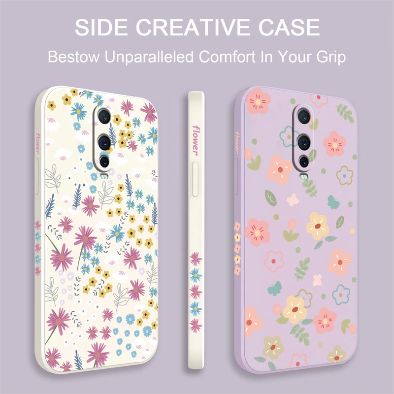 Bright Flowers Pattern Phone Case For OPPO Realme Narzo 20 30 50 Pro 30A 50I Prime Silicone Soft Shockproof Bumper Back Cover