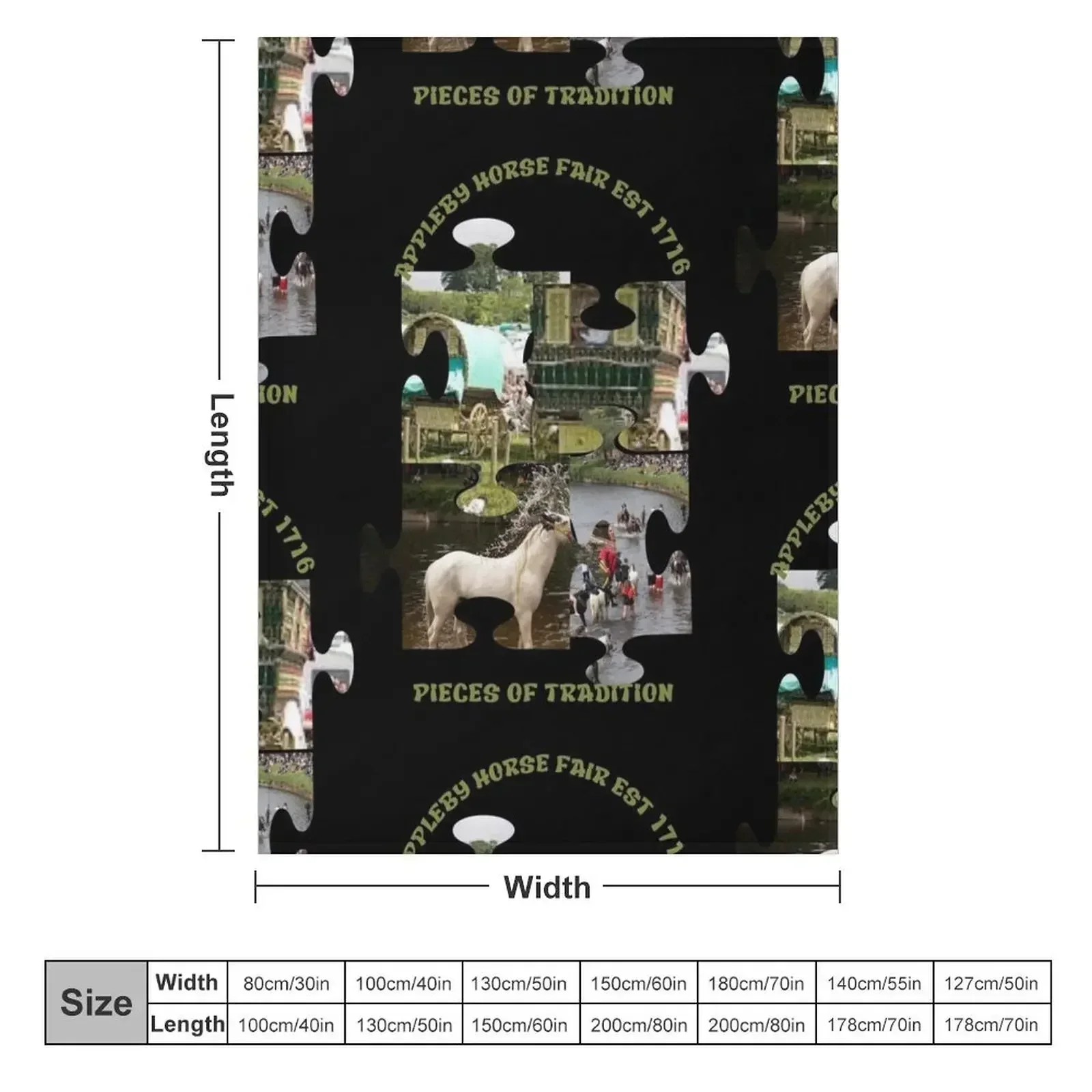 Appleby fair Gypsy history pieces of tradition Throw Blanket christmas decoration For Baby Blankets