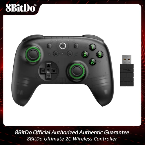 8BitDo Ultimate 2C controlador inalámbrico Gamepad con Joystick Hall para PC Windows 10/11 Steam Deck Raspberry Pi Android