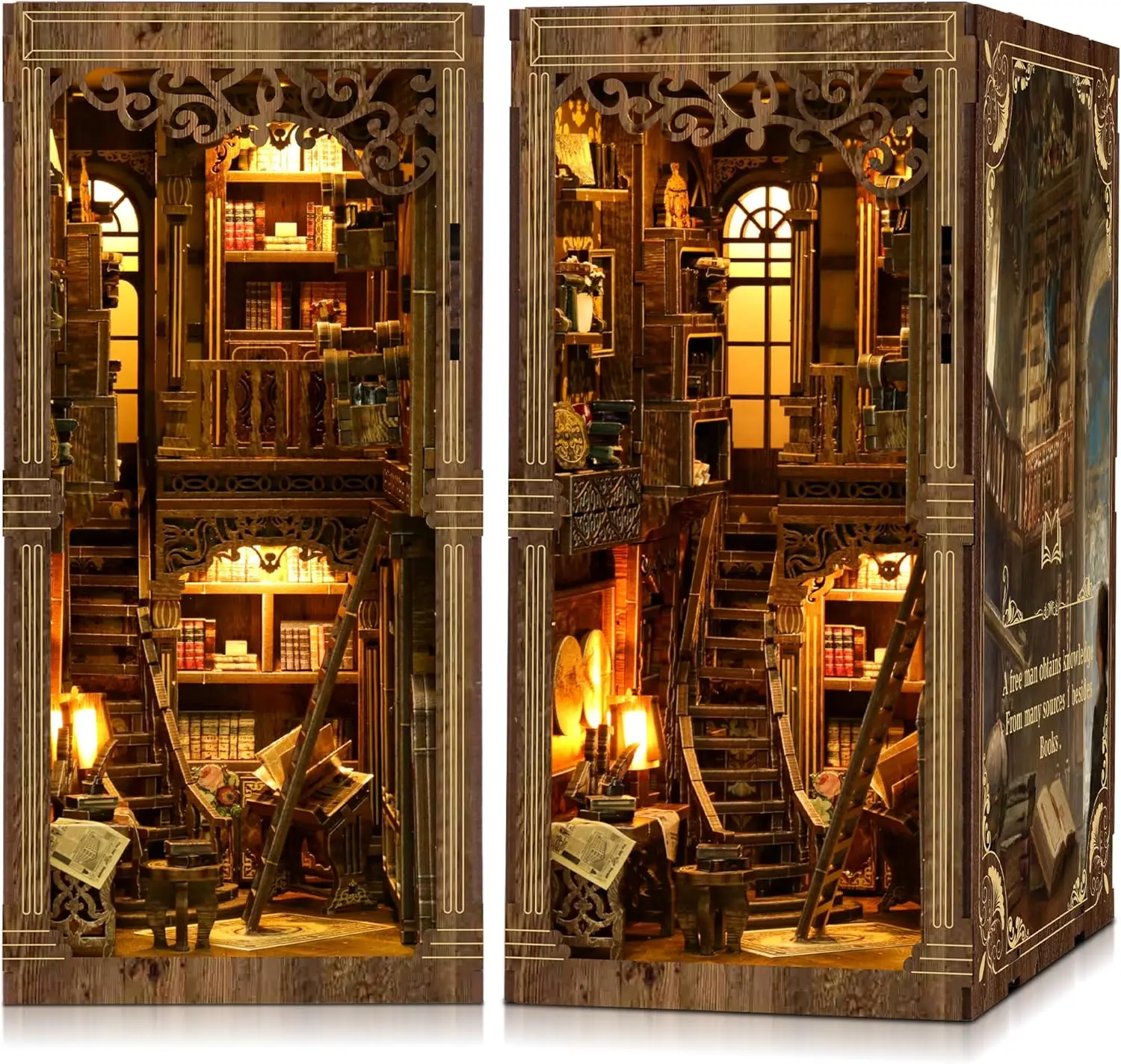 

Набор для создания миниатюрного домика своими руками для книжной полки - Наборы для творчества «Книжный уголок» для взрослых, миниатюрные модели для рукоделия