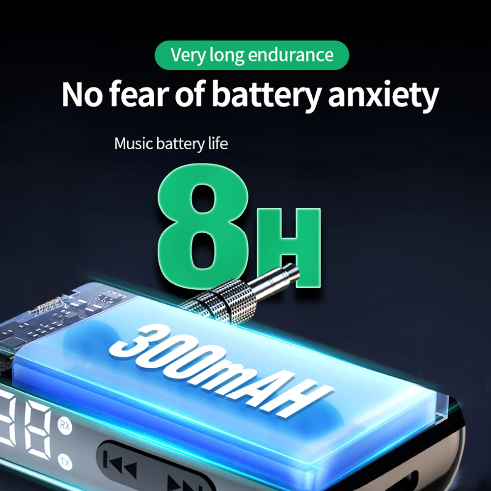 2 in 1 무선 블루투스 5.4 리시버 송신기, 3.5mm Aux 잭 음악 오디오 어댑터, 자동차 헤드폰 TV 스피커용 핸즈프리