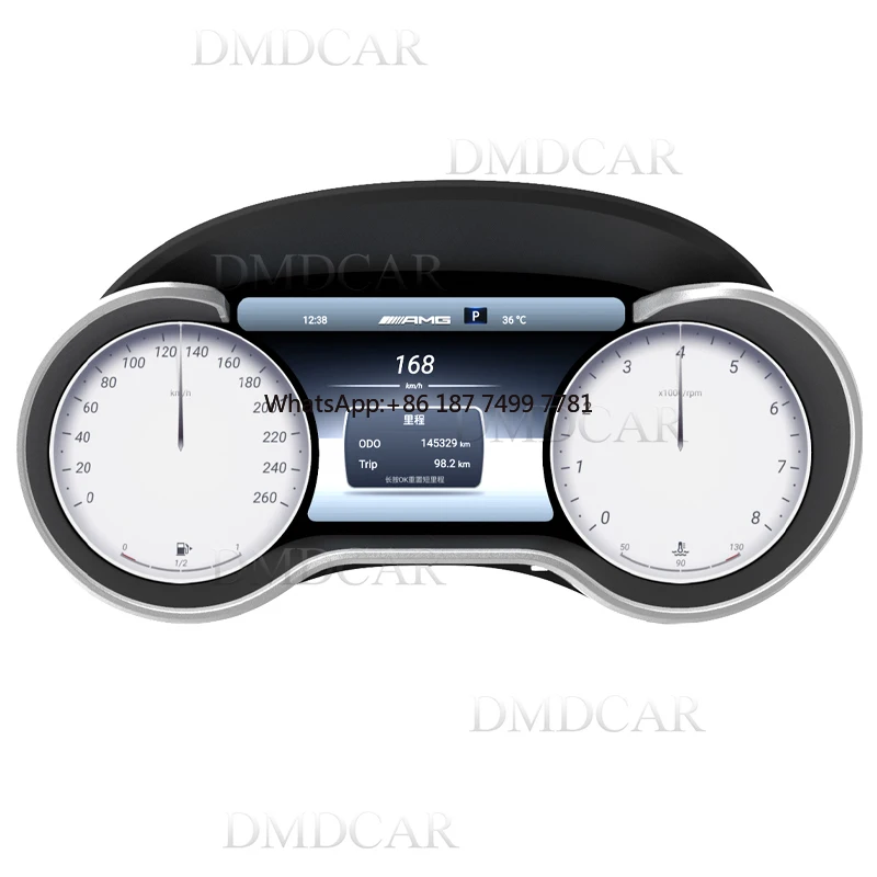 

Car LCD Digital Instrument Panel Virtual Instrument Cluster Smart Speedometer for . ML/GL/GLE2005-2019screen Upgrade
