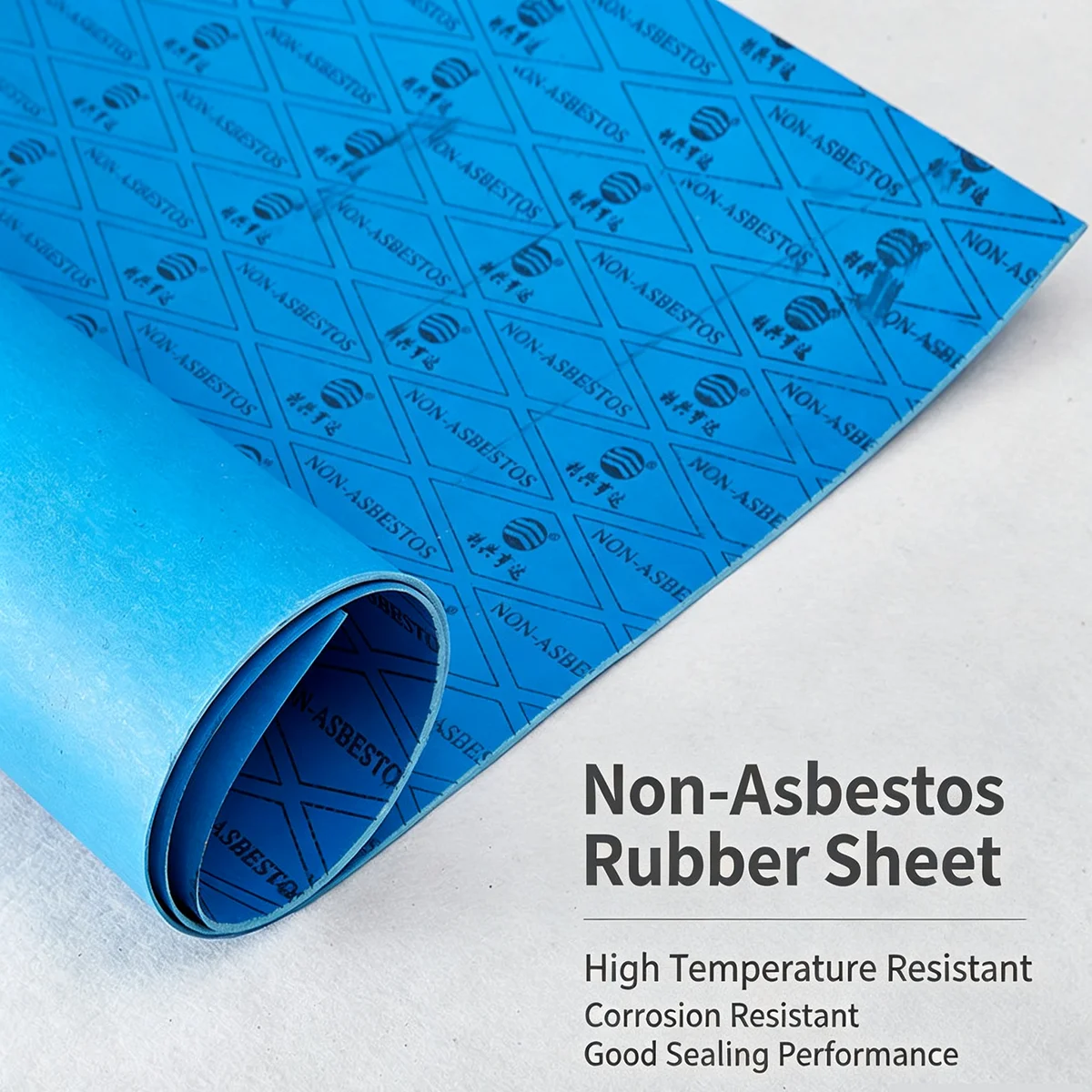 Non‑Asbestos Aramid Fiber Gasket Sheet NAS High Temp High Pressure Oil‑Resistant Rubber Seal for Flange Multiple Thickness