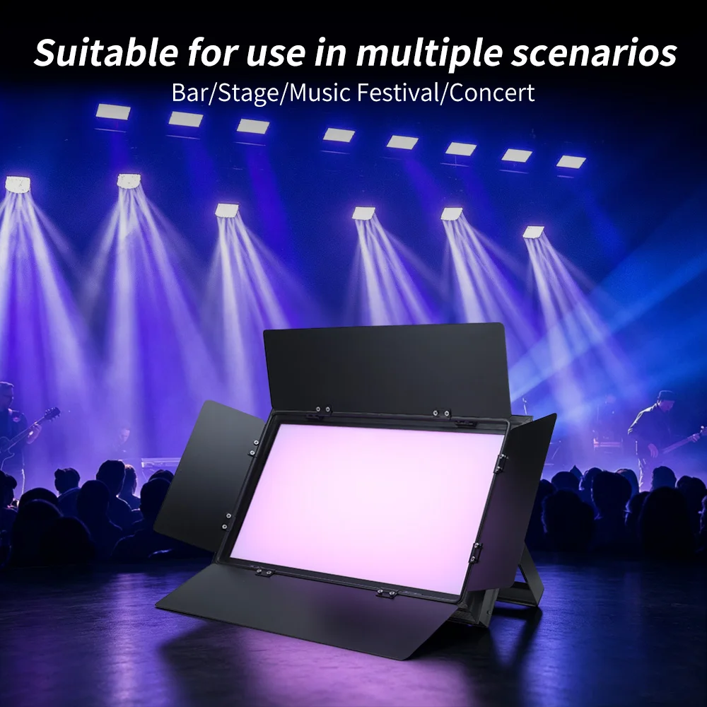 4in1 RGBW LED Professional Audio Video Studio Lighting DMX LED Panel Light For TV Photography Shooting Electric Flat Soft Light