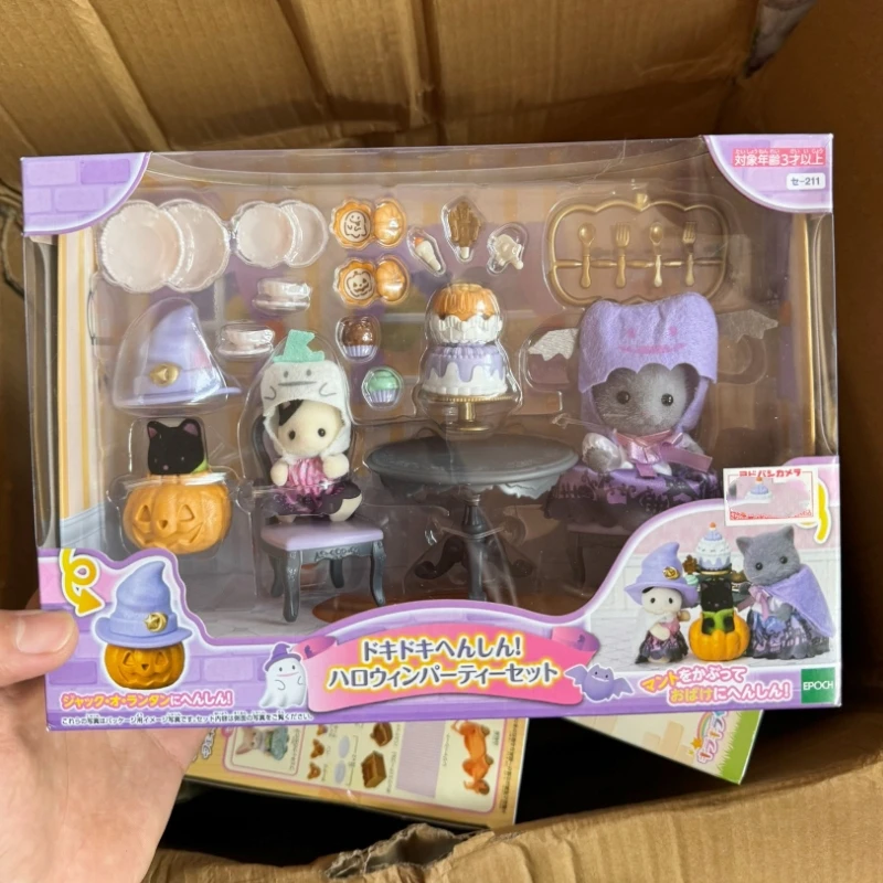 New Sylvanian Families Figures Baby Series Figures Kawaii Halloween Surprise Set Decoration Christmas Gift For Kids Toys