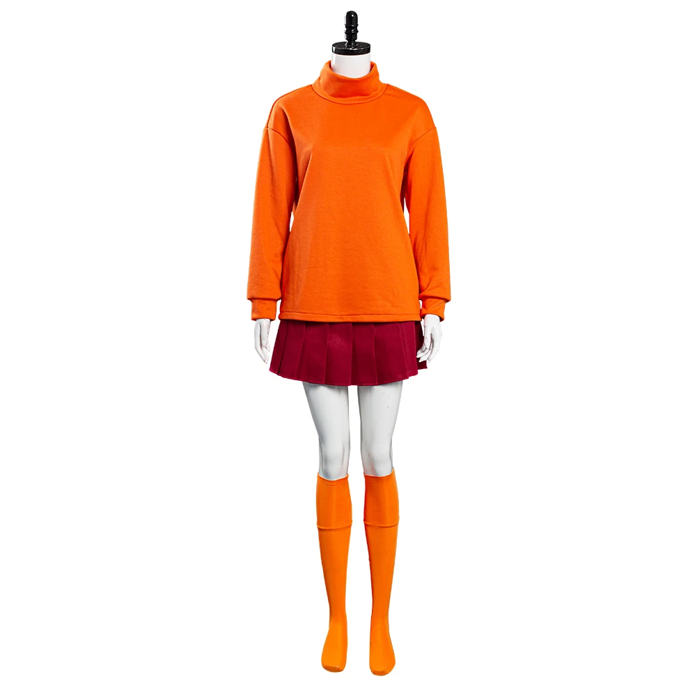 Movie Daphne Blake Velma Cosplay Kostuum Volwassen Jurk Outfits Halloween Carnaval Pak